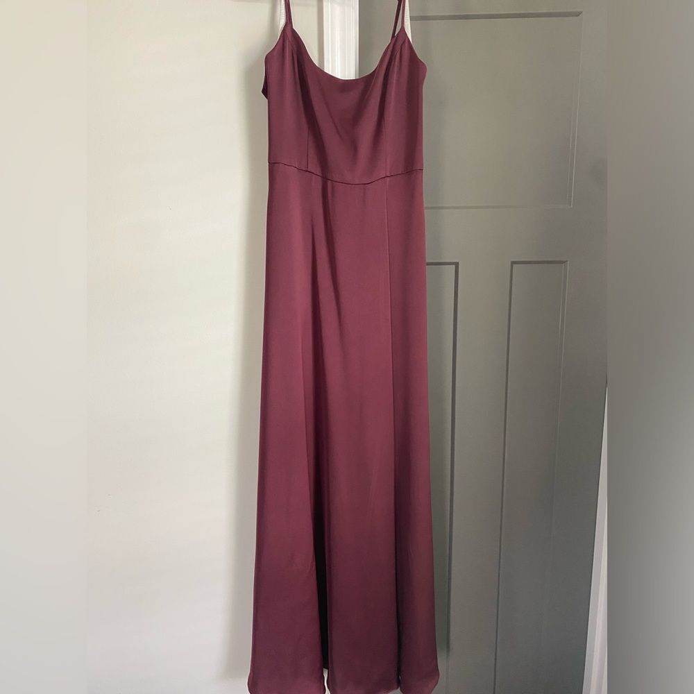 David’s Bridal Burgundy/Wine Bridesmaid Dress